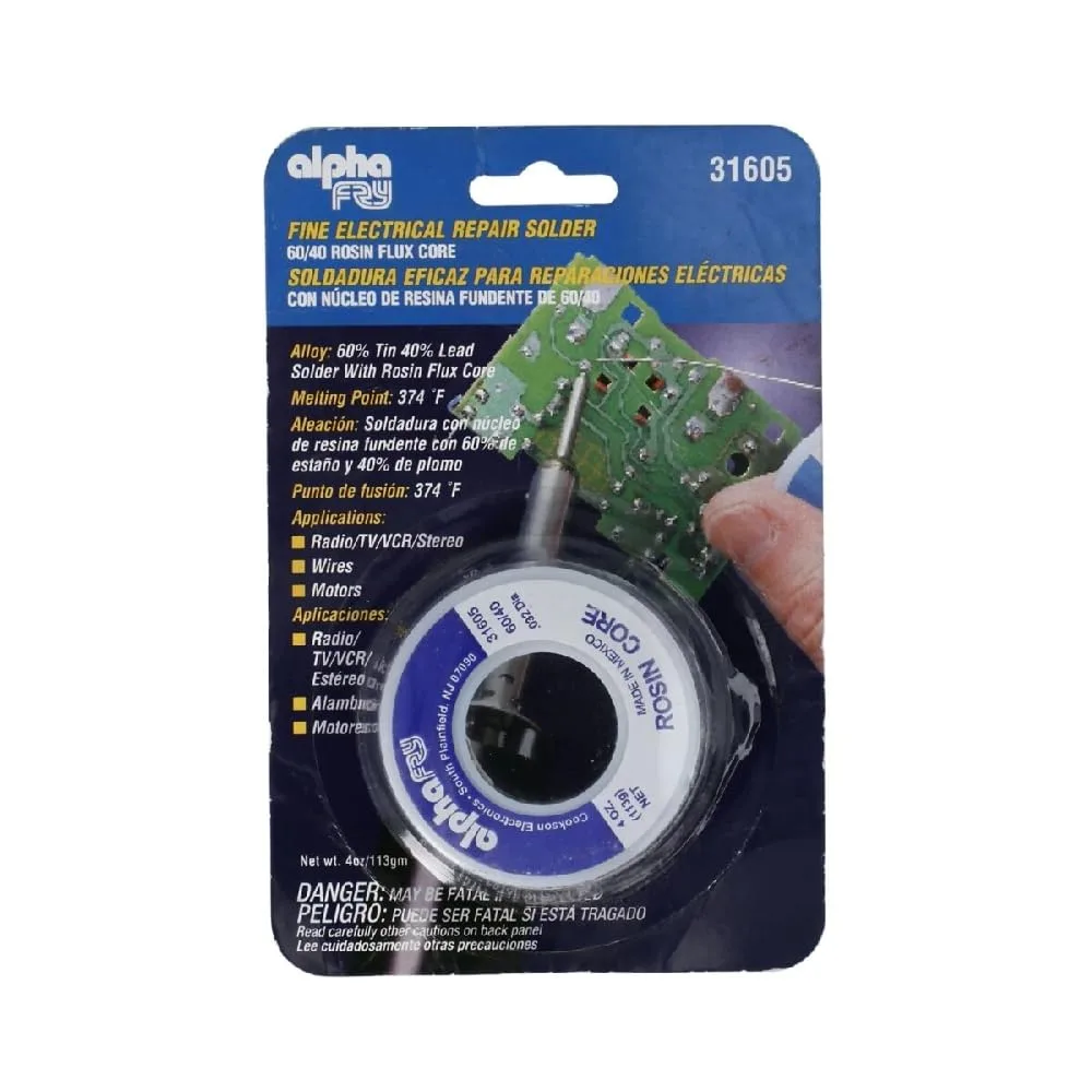 Alpha Metals AM31605 Wire Solder 1/4 lb Lead-Free image 2