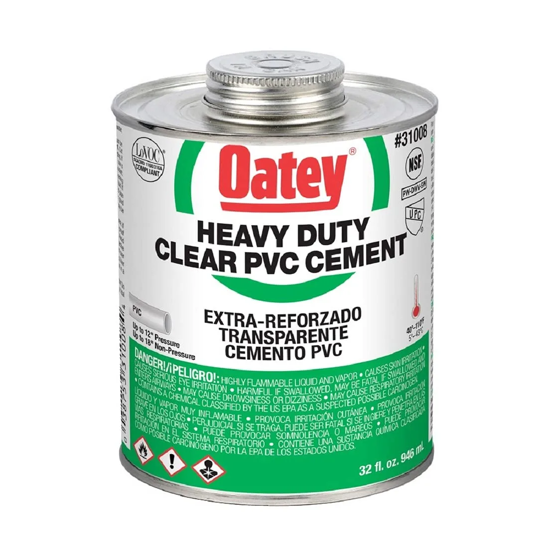 Oatey 31230 4 oz All-Purpose Cement image 2